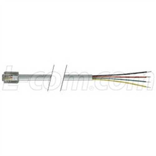 Cable flat-modular-cable-rj11-6x4-tinned-end-100-ft