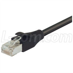 Cable shielded-cat-6-cable-rj45-rj45-pvc-jacket-black-30-ft