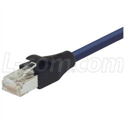 Cable shielded-cat-6-cable-rj45-rj45-pvc-jacket-blue-400-ft