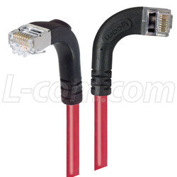 Down Angle Cat6 Gigabit Molded Slim UTP Ethernet Cable (RJ45 Right Angle  Down M to RJ45 M), 5 ft.