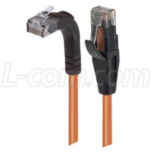 Cable category-5e-right-angle-patch-cable-straight-right-angle-up-orange-50-ft