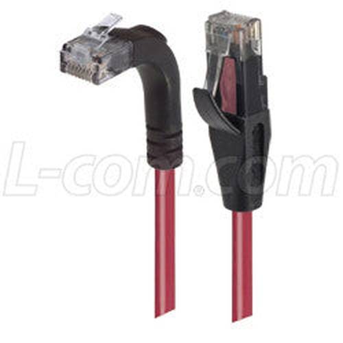 Cable category-5e-right-angle-patch-cable-straight-right-angle-up-red-10-ft
