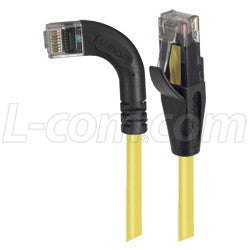 Cable category-5e-right-angle-patch-cable-straight-right-angle-left-exit-yellow-20-ft