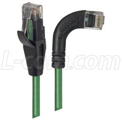 Cable category-5e-right-angle-patch-cable-straight-right-angle-right-exit-green-10-ft