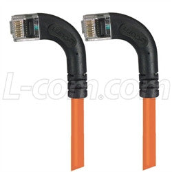 Cable category-5e-right-angle-patch-cable-ra-left-exit-ra-left-exit-orange-250-ft