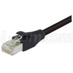 Cable shielded-cat-5e-eia568-patch-cable-rj45-rj45-black-600-ft