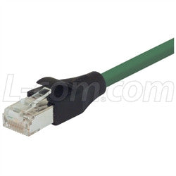 Cable shielded-cat-5e-eia568-patch-cable-rj45-rj45-green-20-ft