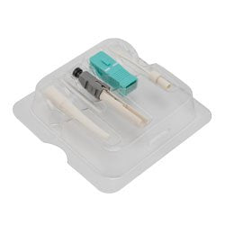Splice-on connector kit, SC Multimode 0.9mm OM3 Aqua, with 10-piece connectors