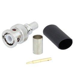BNC Male Connector Crimp/Solder Attachment for LMR-240, LMR-240-DB, LMR-240-FR, and 240-Series Cable