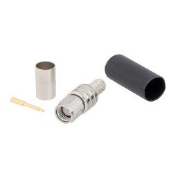 SMA Male Connector Crimp/Solder Attachment for LMR-240, LMR-240-DB, LMR-240-FR, and 240-Series Cable