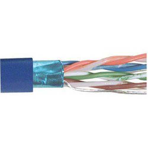 Category 5E F/UTP PVC Patch 26 AWG 4-Pair Stranded Conductor Blue, 1KFT