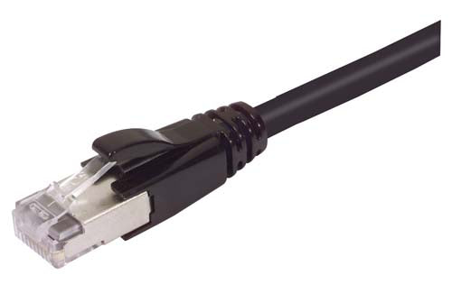 Premium Cat6a Cable RJ45 / RJ45 Black 100.0 ft