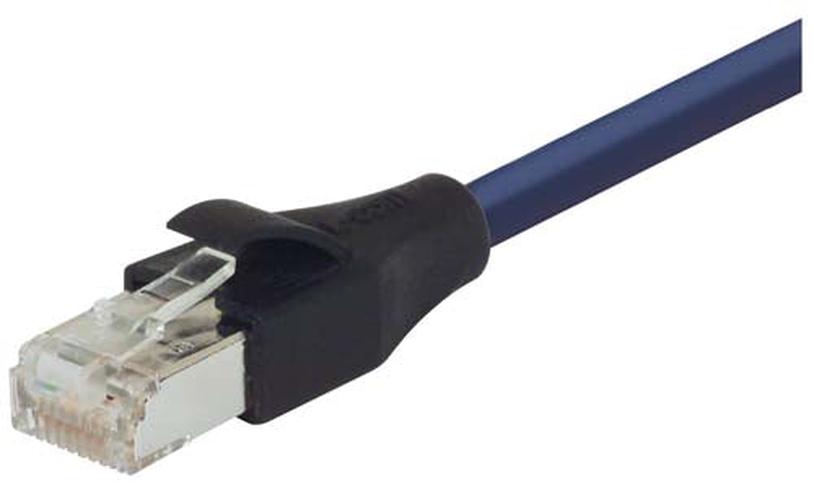 Shielded Cat 6 Cable RJ45 / RJ45 PVC Jacket Blue 150.0 ft