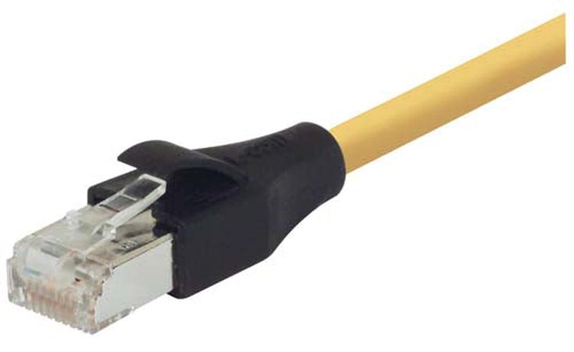 Shielded Cat 6 Cable RJ45 / RJ45 PVC Jacket Yellow 25ft