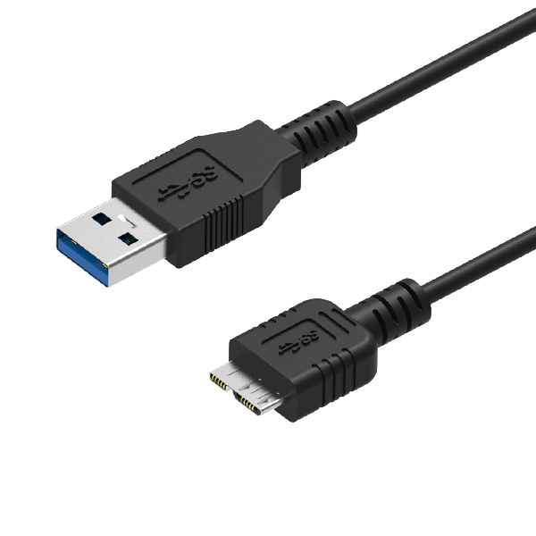 USB 3.0, Ultra Thin, A Male to Micro B Male Cable, 1m