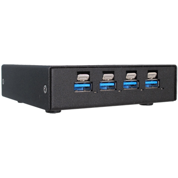 USB3C-104-HUB - Rugged, Industrial Grade, 5-Port SuperSpeed+ USB 3.1 Gen 2 Type C & Type A Hub with High-Retention USB Connectors and Extended Temperature Operation