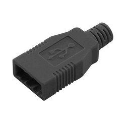 Type A USB Hood - Black LSZH