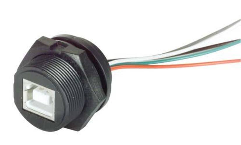 Cable waterproof-usb-type-b-jack-with-10-wire-leads