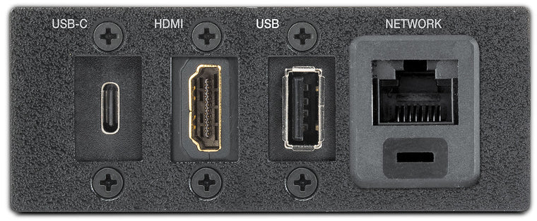 AAP SuperPlate 170  - AAP - Double Space - Black: One 4K HDMI, USB 2.0 Type-A, USB-C, and Network