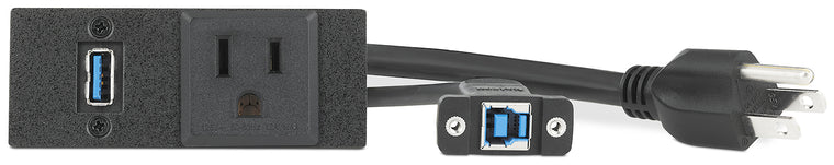 60-1940-02 AC USB 3.2 AAP, Black, USB 3.2 on Pigtail