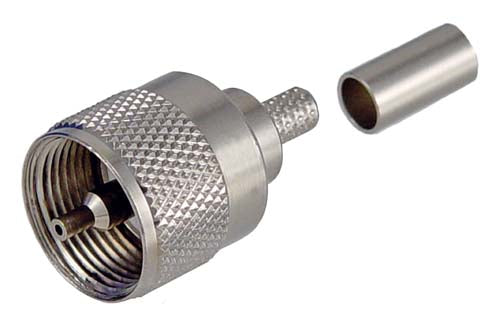 UHF Male Crimp (Type PL259) for RG58, 195-Series Cable