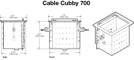 70-1046-08 - Cable Cubby Accessory