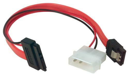 Cable slimline-sata-cable-assembly-w-power-+data-connectors-8