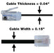 CAT5E-USF-0-5-BLACK - Cable