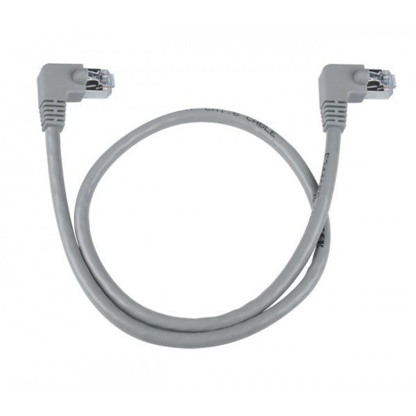 CAT6-RA-15-GRAY-SHLD  CAT6 Right Angle to Right Angle Shielded Patch Cords
