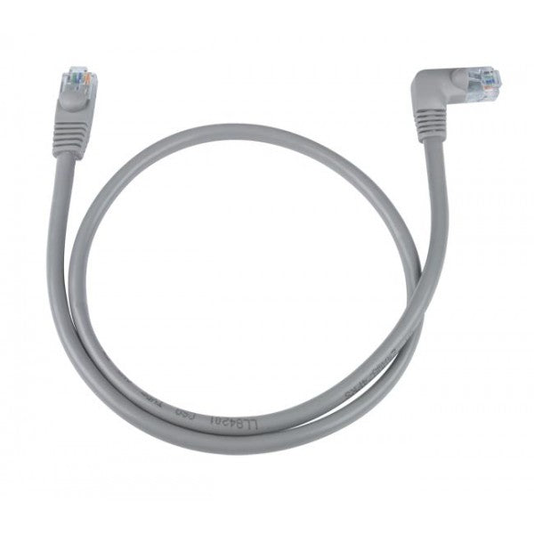 CAT6-RAS-15-GRAY CAT6 Right Angle to Straight Patch Cords
