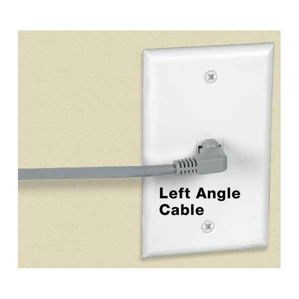 CAT6-RLA-7-GRAY-SHLD  CAT6 Right Angle to Left Angle Shielded Patch Cords