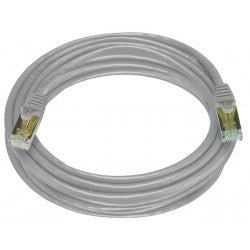 CAT7-10-GRAY   -   CAT7 Cable Shielded Ethernet Network Stranded Patch Cord 10 ft RJ45 - RJ45 Gray