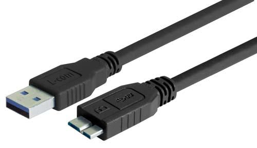 CAU3ZAMICB-03M L-Com USB Cable