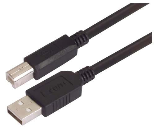 Cable black-premium-usb-cable-type-a-b-cable-50m