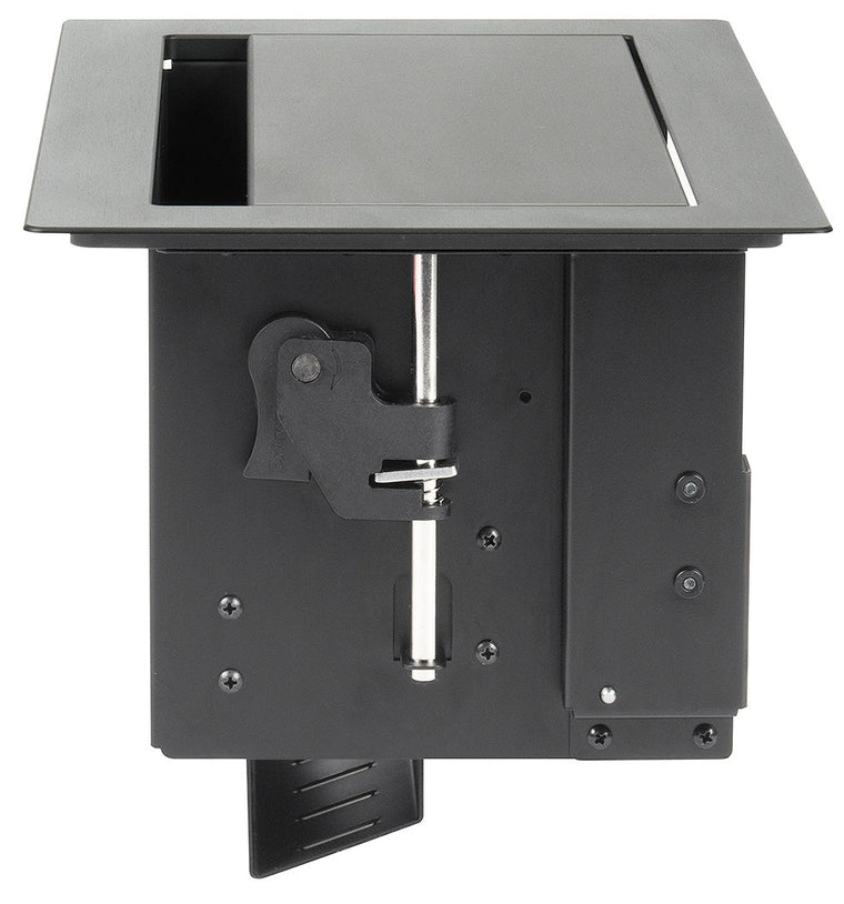 Cable Cubby F55 Tilt-up Enclosure for AV Connectivity, USB, Control, and Power - Aluminum - AC Module Not Included