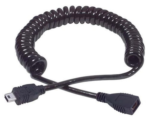 Cable coiled-usb-cable-mini-b-5-position-male-female-5m-to-20m