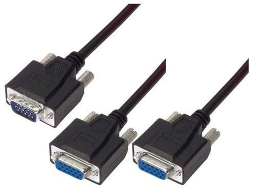 Cable svga-y-cable-one-hd15-male-two-hd15-female-100-ft