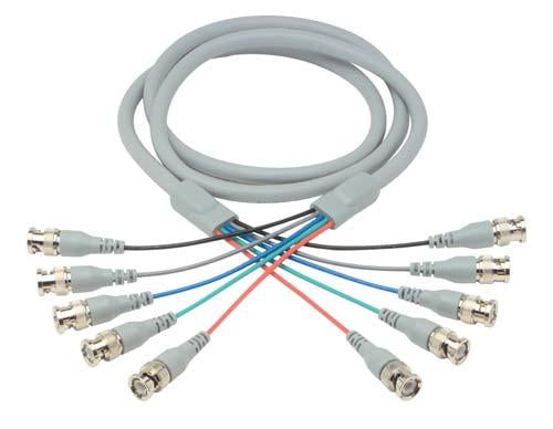 Cable deluxe-rgb-multi-coaxial-cable-5-bnc-male-male-250-ft