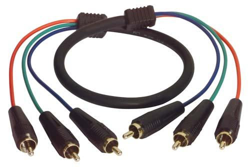 Cable 3-line-rgb-component-rca-cable-male-male-120-ft