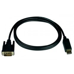 DP-DVID-3-MM   -   DisplayPort DVI-D Interface Cable Cord HDTV 1080p Single Link 3 ft DisplayPort Male - DVI Male Black