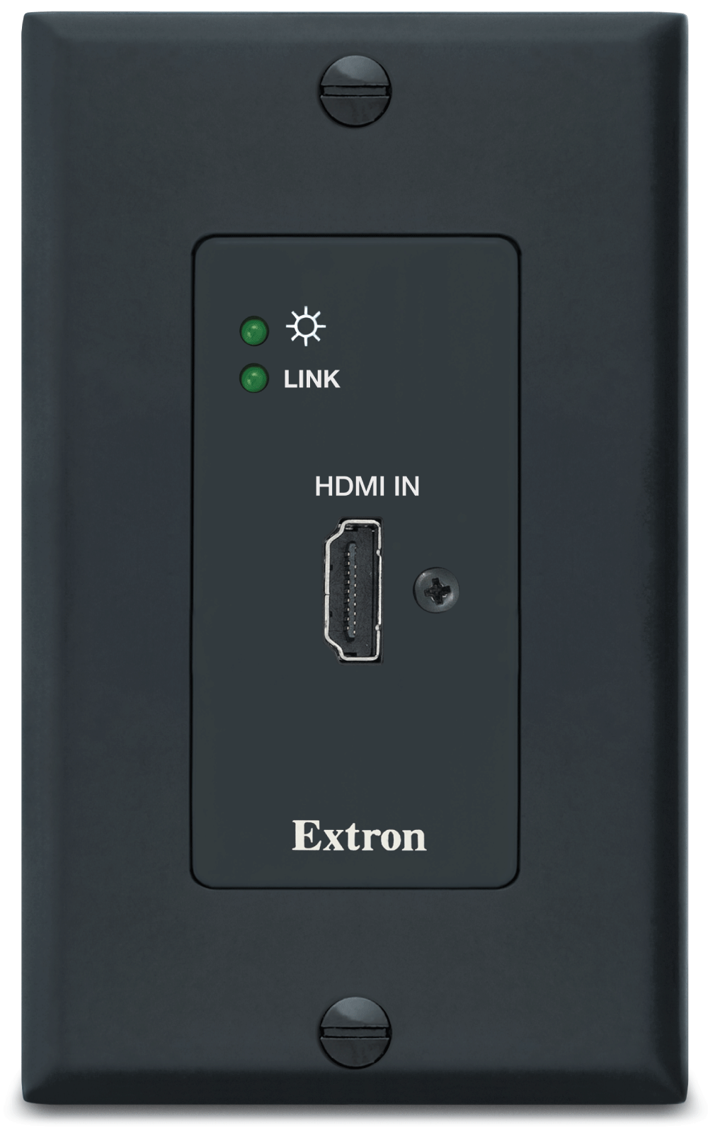 DTP2 T 201 D  4K/60 HDMI Wallplate Tx, Black – 330 feet (100 m)