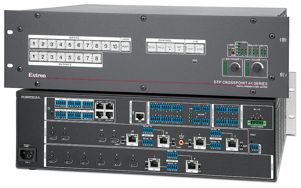 DTP CrossPoint 86 4K IPCP Q SA  2 x 50 Watt Stereo Amp, AV LAN, LL UI Upgrade