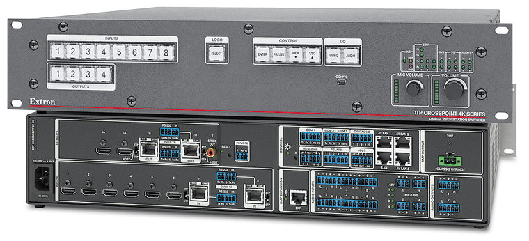 DTP CrossPoint 82 4K IPCP Q MA 70  100 Watt 70 V Mono Amp, AV LAN, LL UI Upgrade