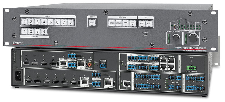DTP CrossPoint 84 4K IPCP Q MA 70  100 Watt 70 V Mono Amp, AV LAN, LL UI Upgrade