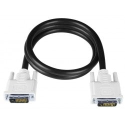 DVI-D-6   -   DVI-D Dual Link Cable Cord Extension HDTV 1080p Monitor Display 6 ft DVI Male - DVI Female Black