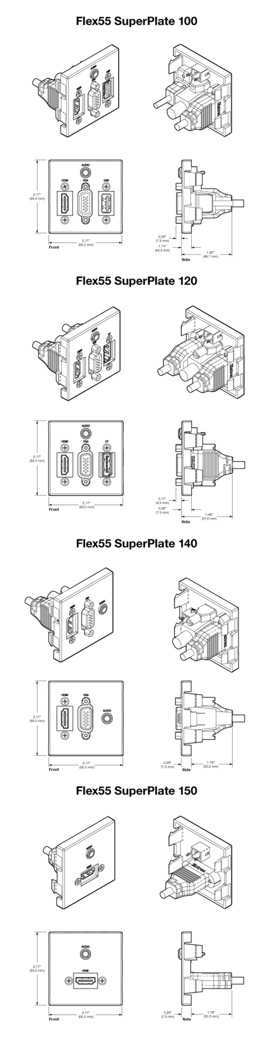 70-1143-52 - Wall Plate