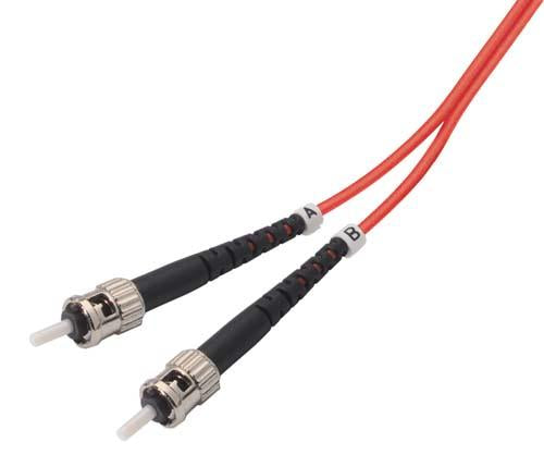 Cable om1-625-125-multimode-fiber-cable-dual-st-dual-st-red-10m