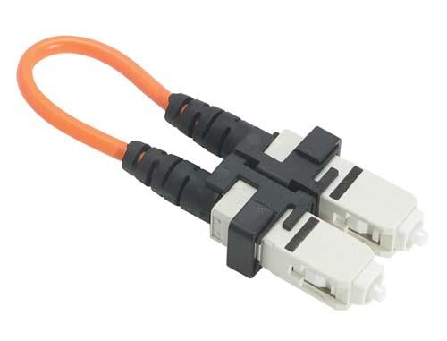 Cable fiber-loopback-with-sc-connectors-50-125
