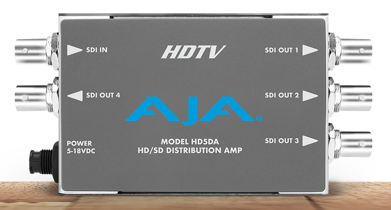 HD/SD SDI Distribution Amplifier/Repeater, 1x4, EQ, 143 Mb - 1.5 Gb