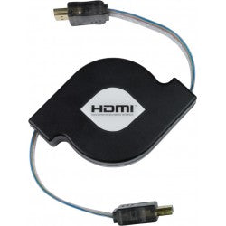 HDMI-R-1M-MM   -   HDMI Flat Retractable Cable 1080p HDTV Type A WUXGA Display 1 m HDMI Type A Male - HDMI Type A Male Gray